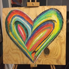 "2nd generation grateful heart' pastel on board $35